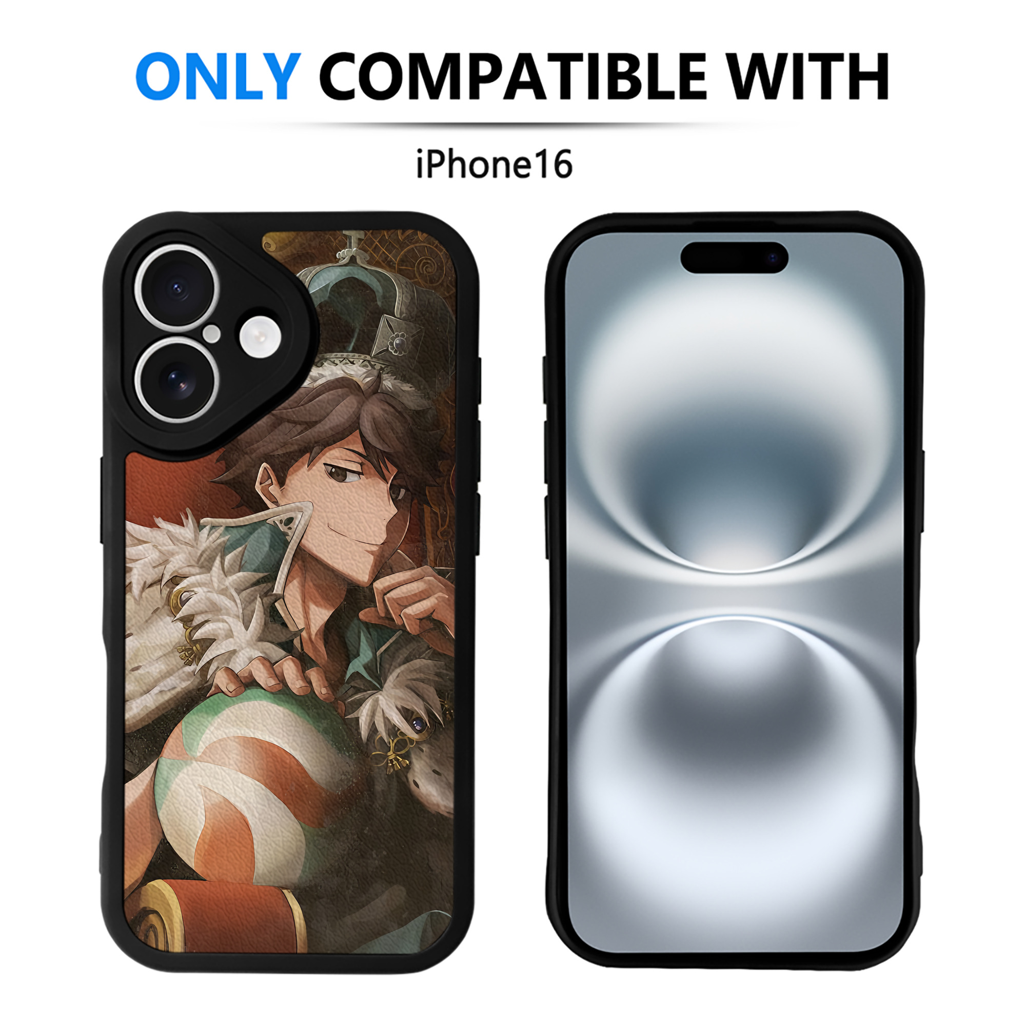 （画像用） ハイキュー!! Haikyu!! 【iPhone 16シリーズ対応】シリコンスマホケース（レザー調） 材質：シリコン